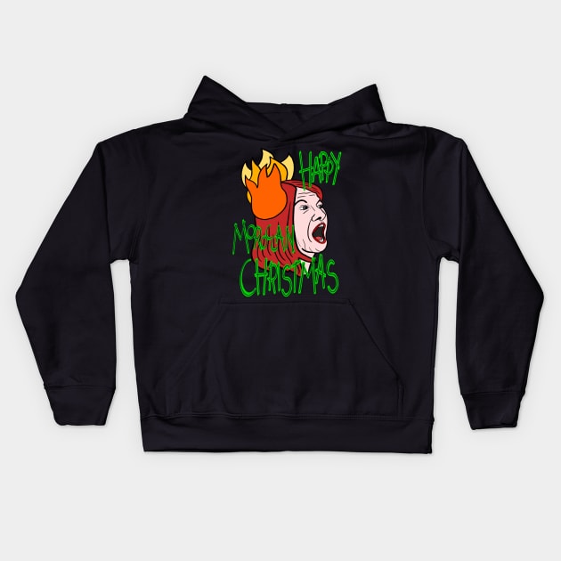 Office US TV Happy Moroccan Christmas Kids Hoodie by Jamie Collins